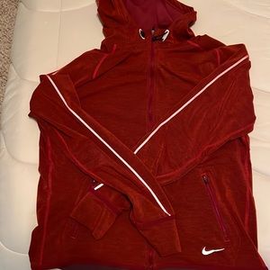 Nike Dri Fit Red Zip-up XL